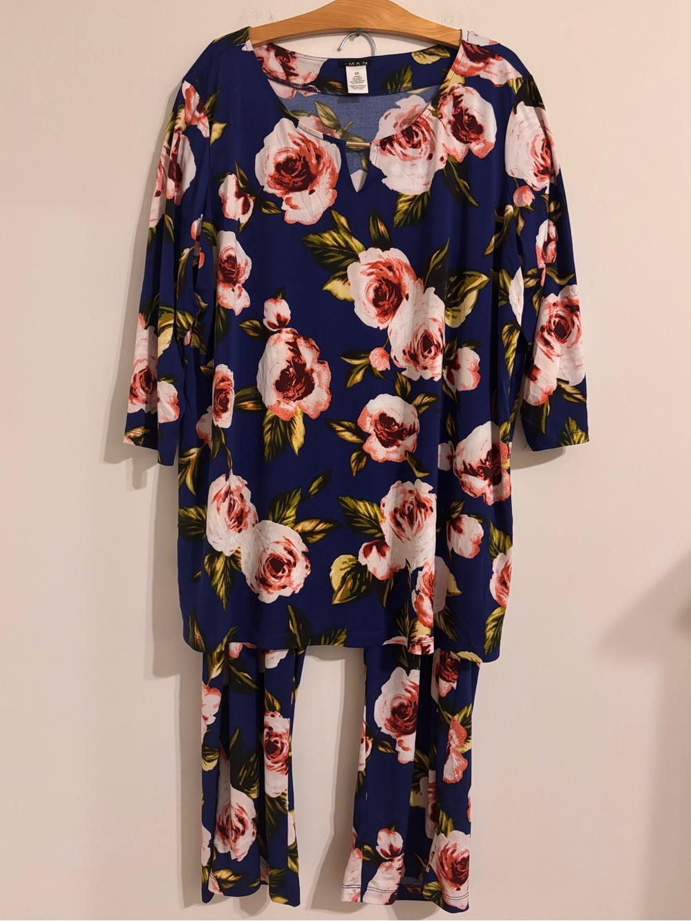 IMAN EUC floral Tunic & Palazzo pant set